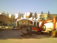 勝利油田煙臺(tái)療養(yǎng)院門球場-煙臺(tái)張拉膜結(jié)構(gòu)